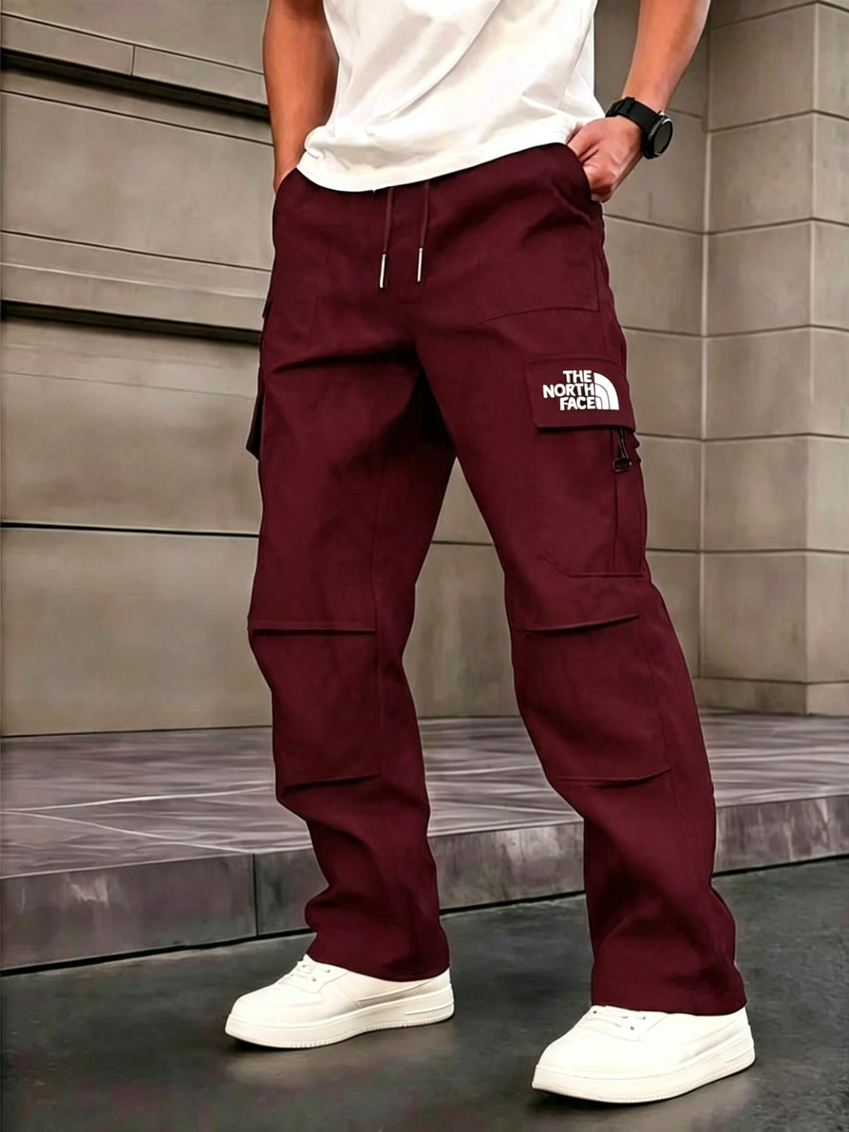 High-Street Casual Style | Men's Loose-Fit Wide Leg Cargo Pants