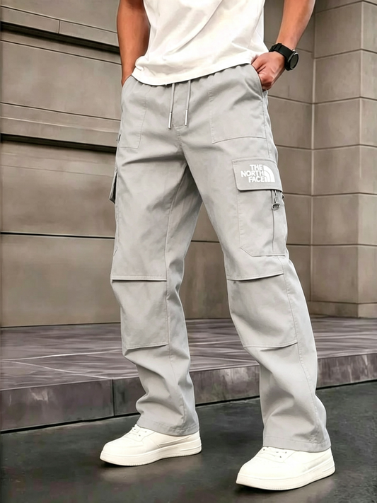 High-Street Casual Style | Men's Loose-Fit Wide Leg Cargo Pants