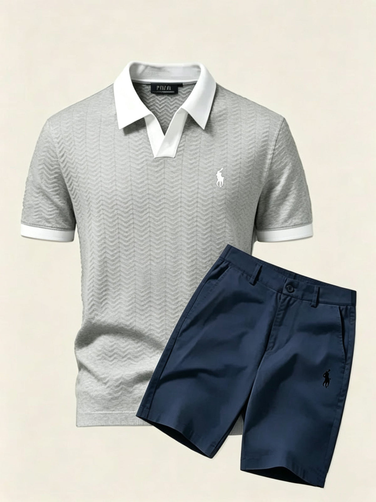 R L | Old Money Polo Shirt + Shorts Set