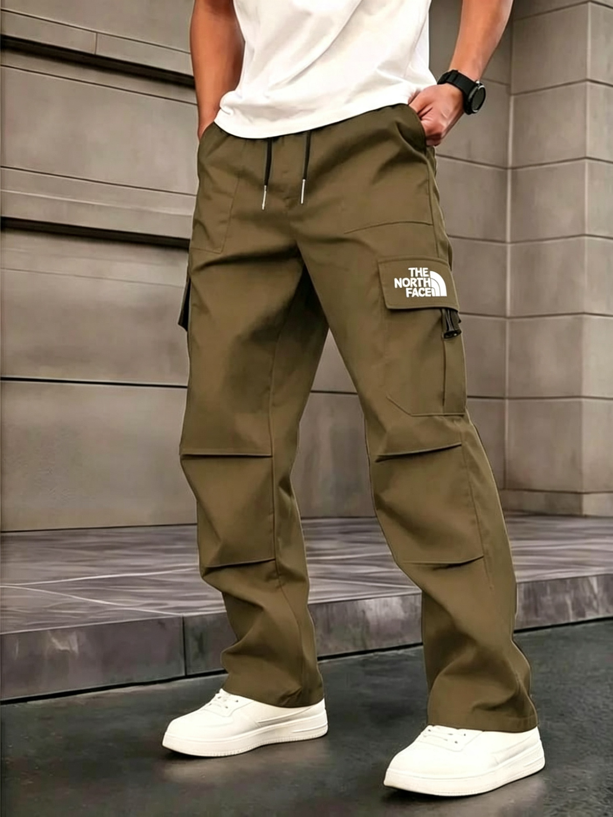 High-Street Casual Style | Men's Loose-Fit Wide Leg Cargo Pants