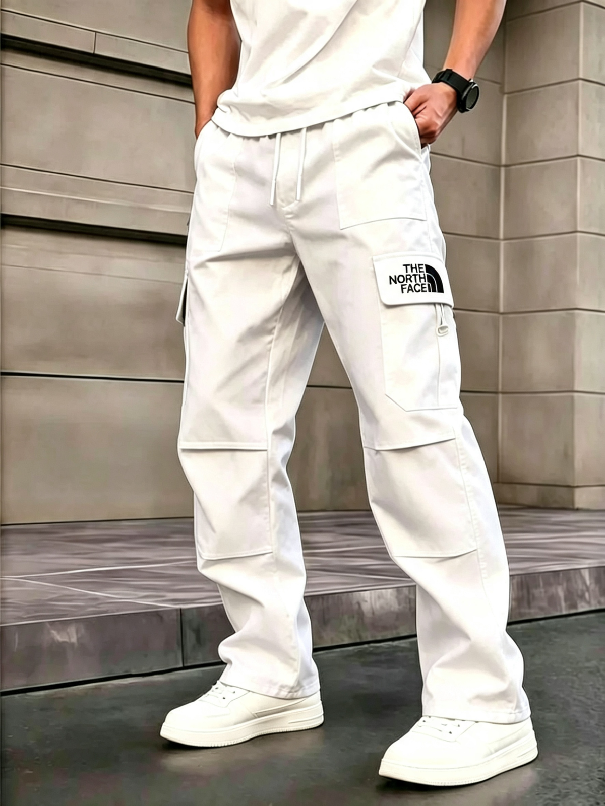 High-Street Casual Style | Men's Loose-Fit Wide Leg Cargo Pants