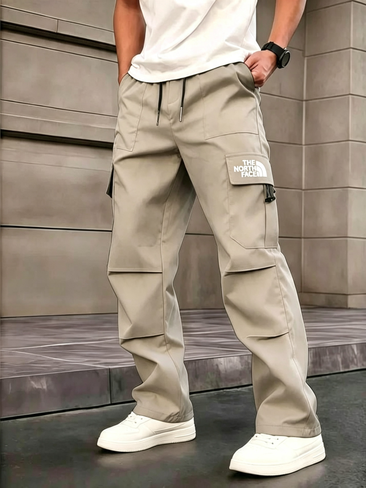 High-Street Casual Style | Men's Loose-Fit Wide Leg Cargo Pants