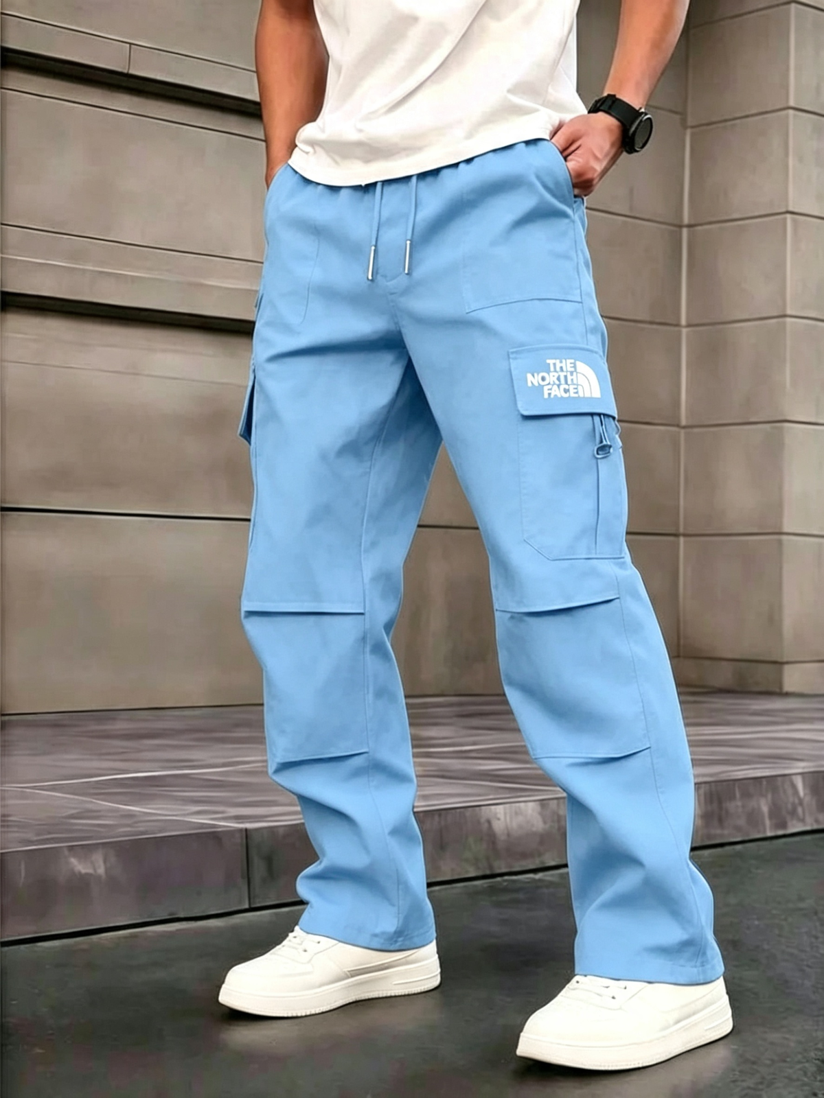 High-Street Casual Style | Men's Loose-Fit Wide Leg Cargo Pants