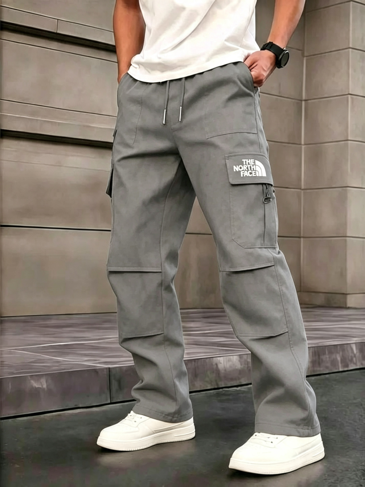 High-Street Casual Style | Men's Loose-Fit Wide Leg Cargo Pants