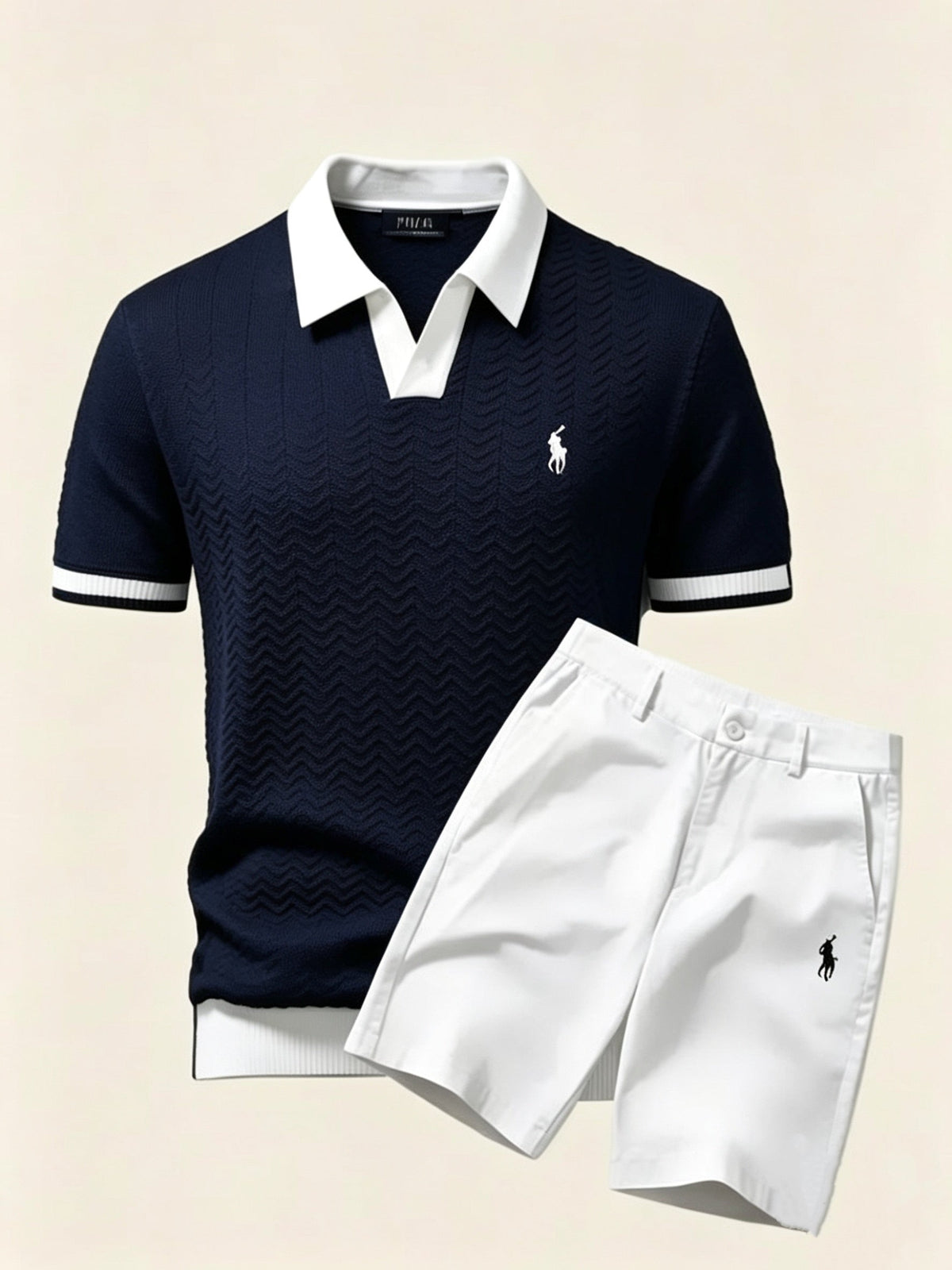 R L | Old Money Polo Shirt + Shorts Set